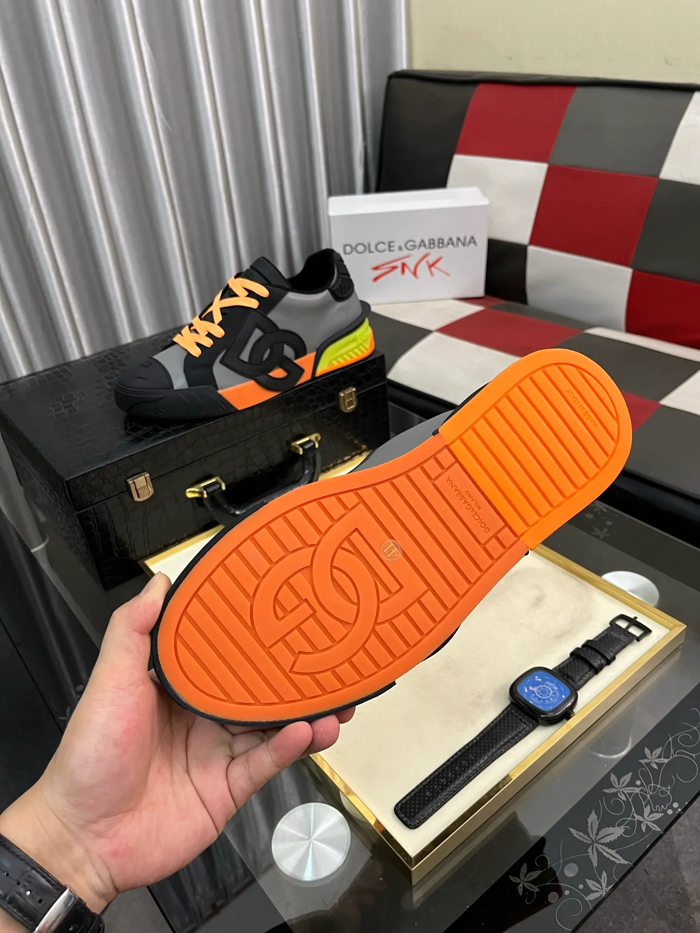 Men's shoes💰500⌚️⌚️【DG】Latest official website high-top casual, men's shoes original quality imported cowhide➕Yangli [Proud] In terms of materials and workmanship, it beats all versions on the market💕Highest quality shipments. Real photos, imported fabrics highlight the unique charm of the brand😘The shoelaces are also original custom-made👻Classic lace-up shoes are very comfortable on the feet, sizes 35-465️⃣colors available